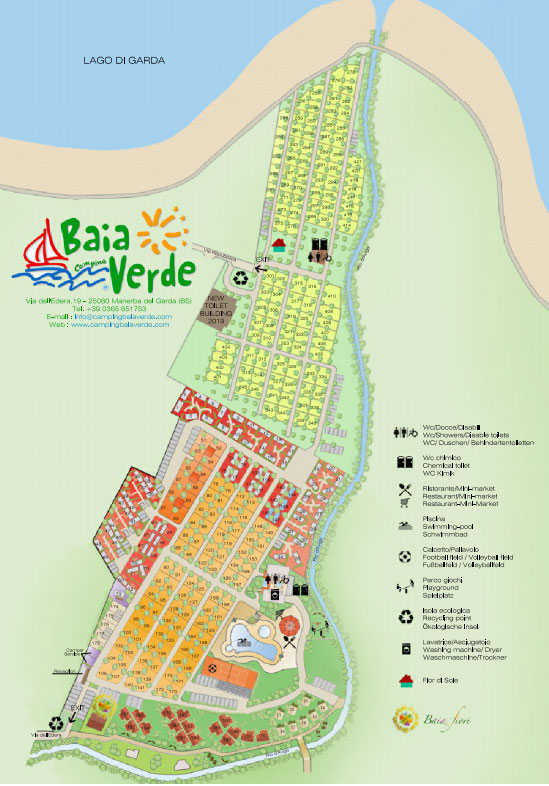 Campsite map Baia Verde