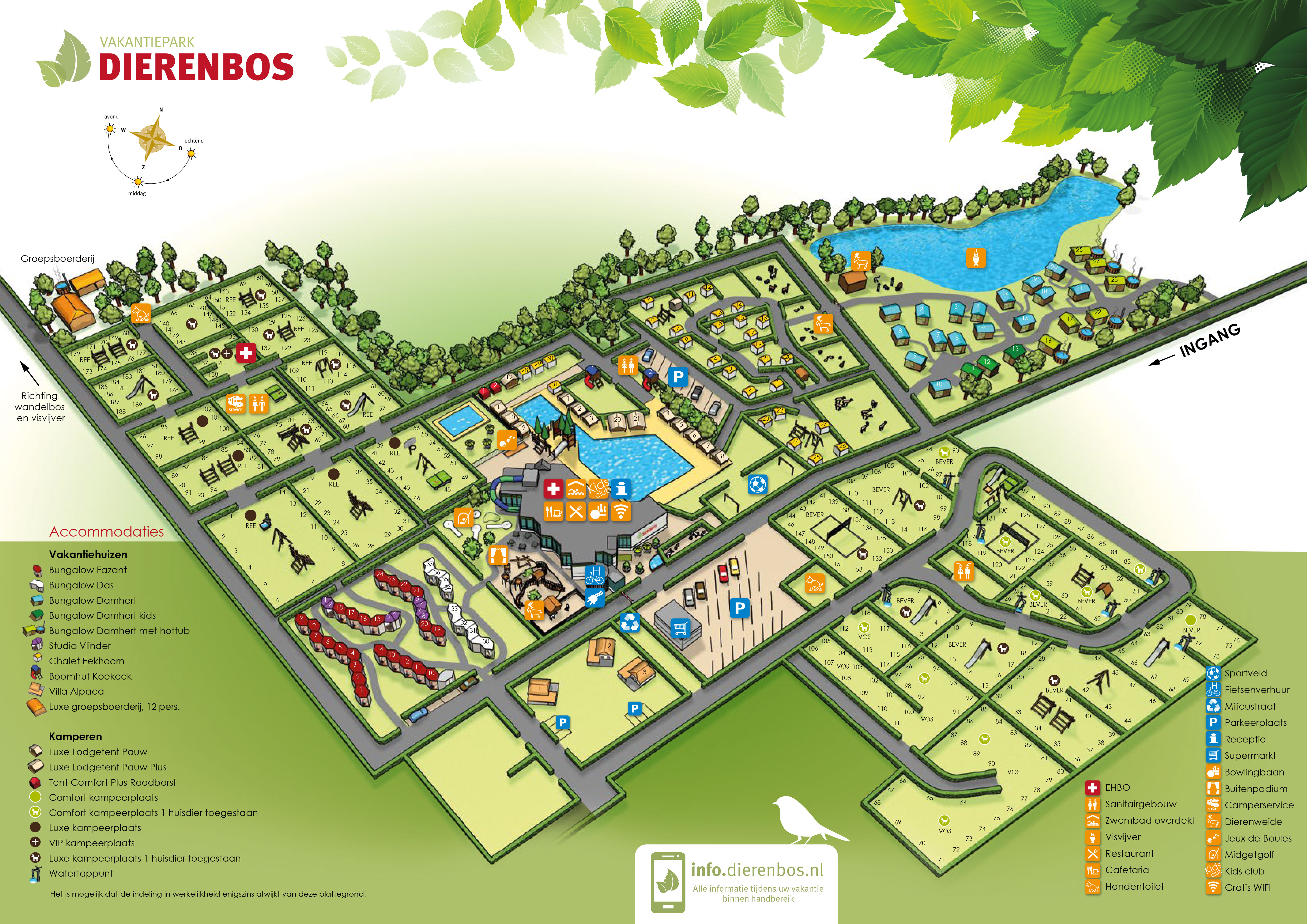 Campsite map Dierenbos