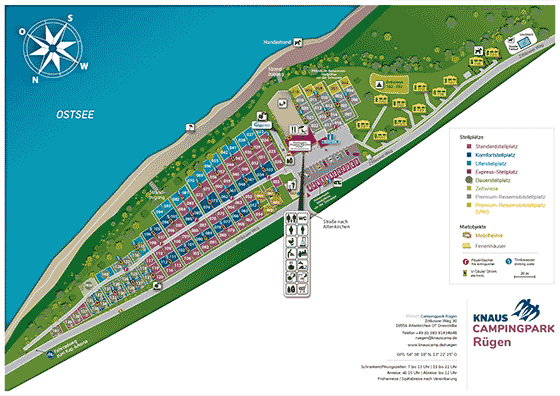 campsite Knaus campingpark Rügen in Mecklenburg-Vorpommern