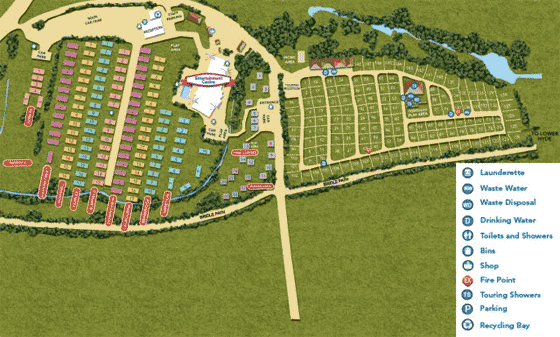 Landguard Holiday Park Map