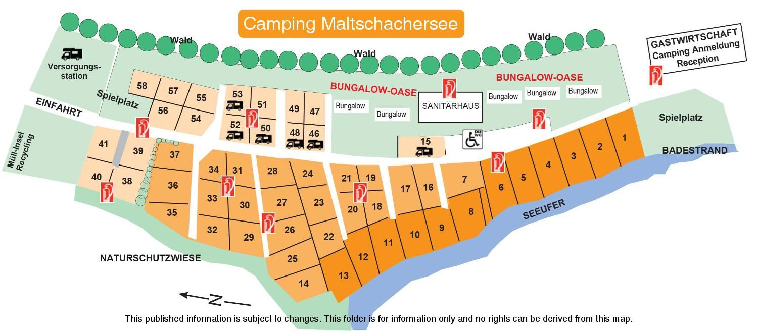 Campsite map Maltschacher See
