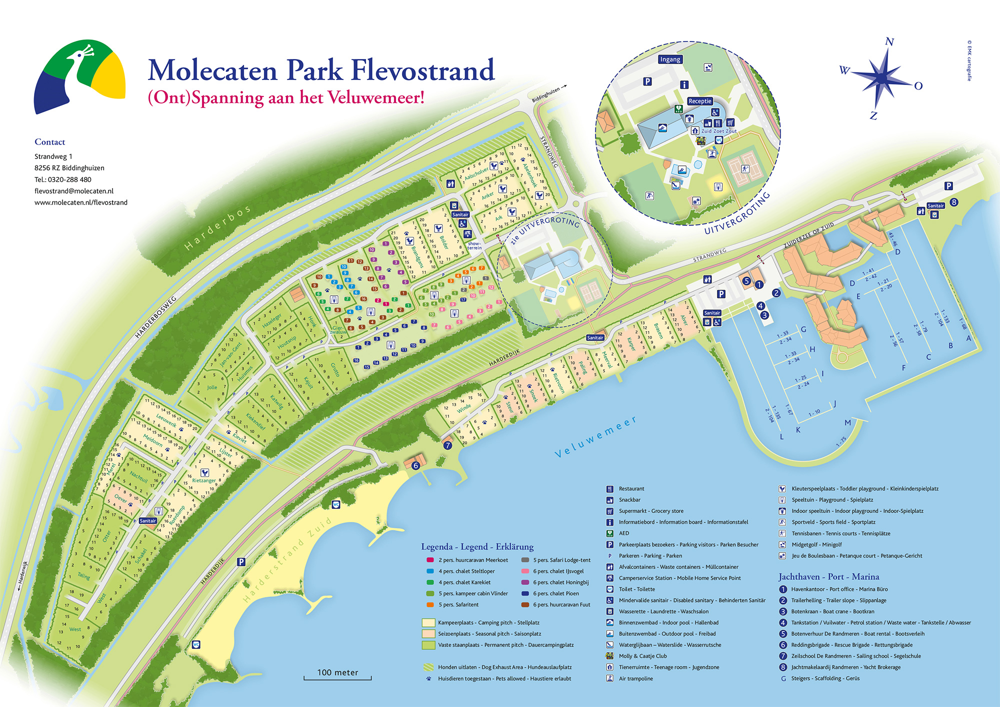 Campsite map Molecaten Park Flevostrand