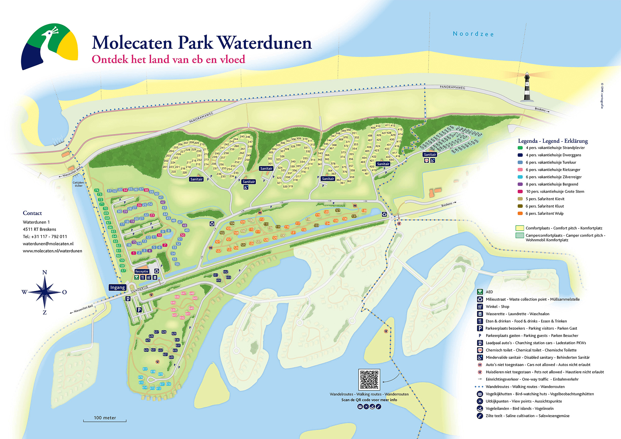 Campsite map Molecaten Park Waterdunen