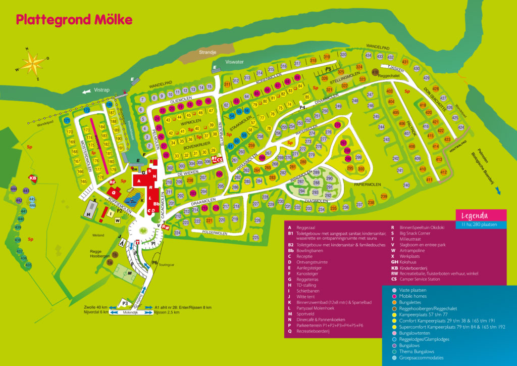 Campsite map Mölke