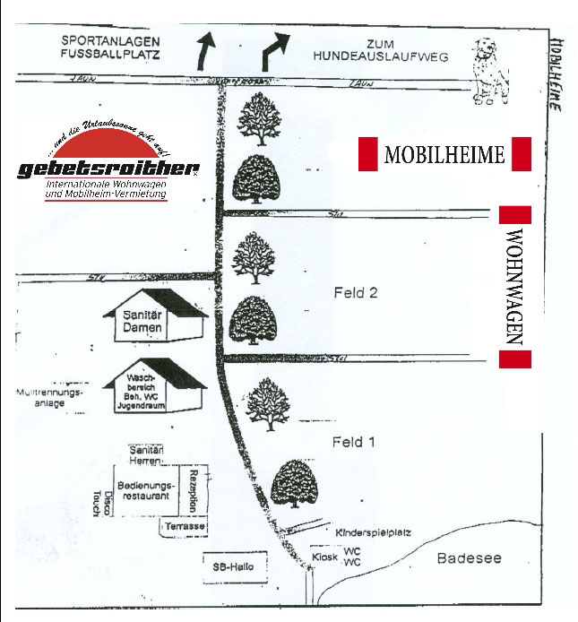 Campsite map Poglitsch