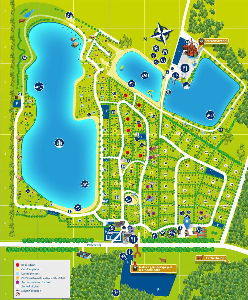 Campsite map TerSpegelt