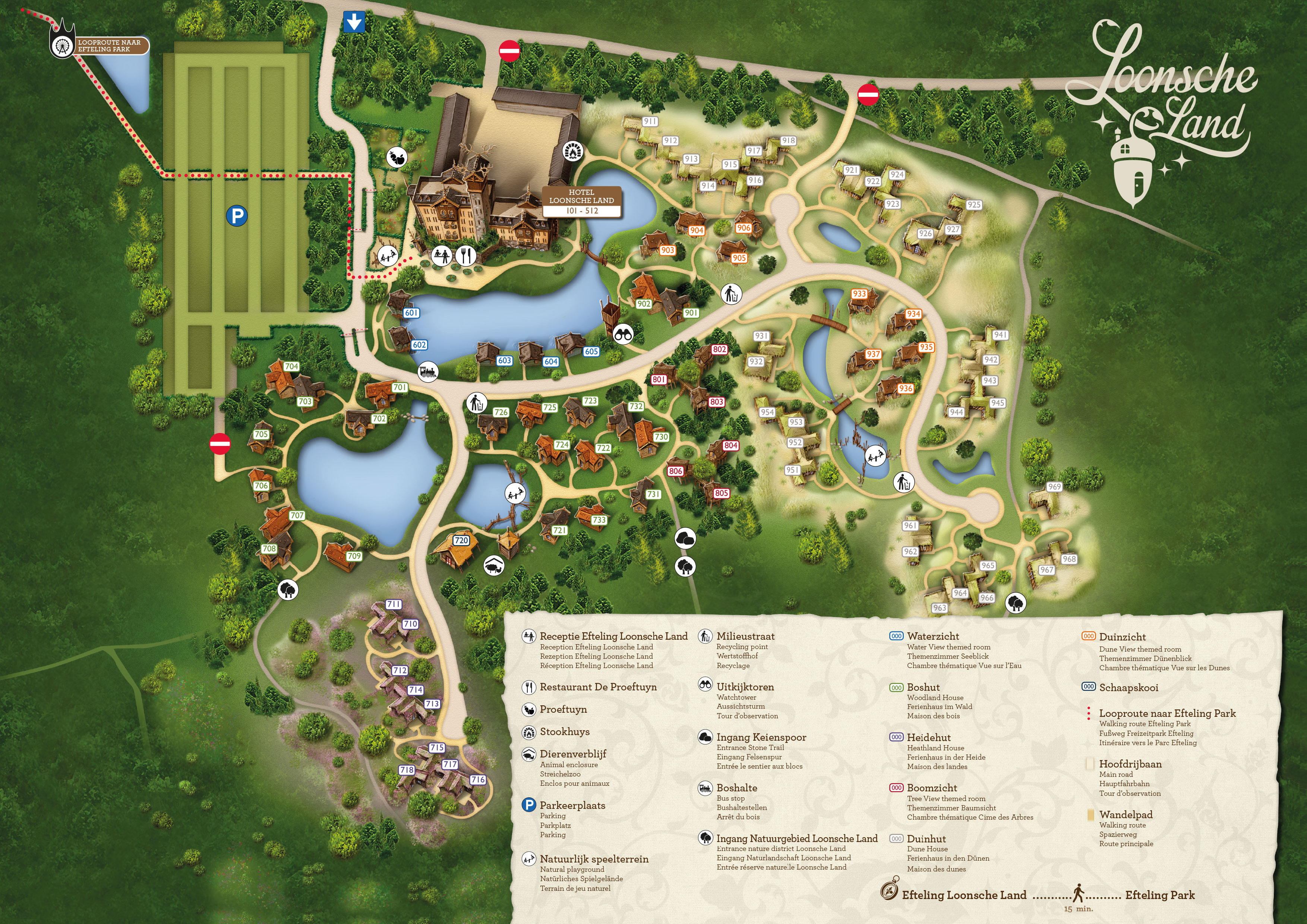 Campsite map Vakantiepark Loonsche Land