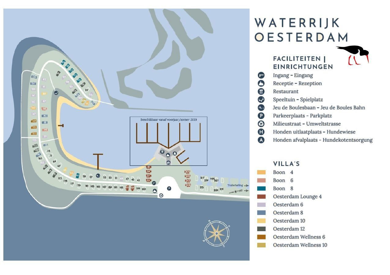 Campsite map Waterrijk Oesterdam