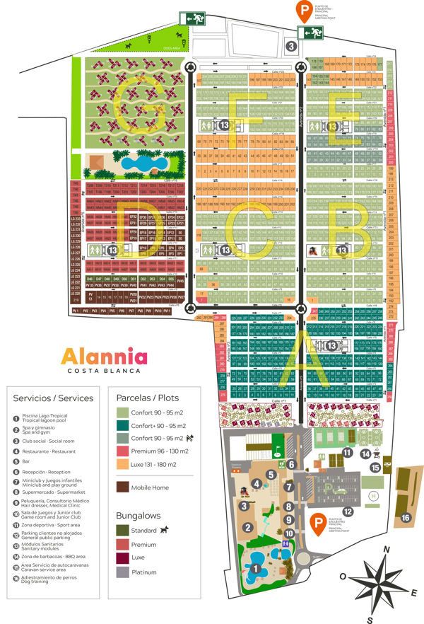 Map of Alannia Costa Blanca