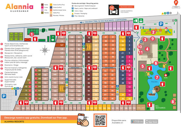 Map of Alannia Guardamar