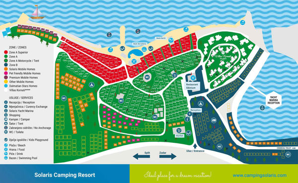 Map of Amadria Park Sibenik