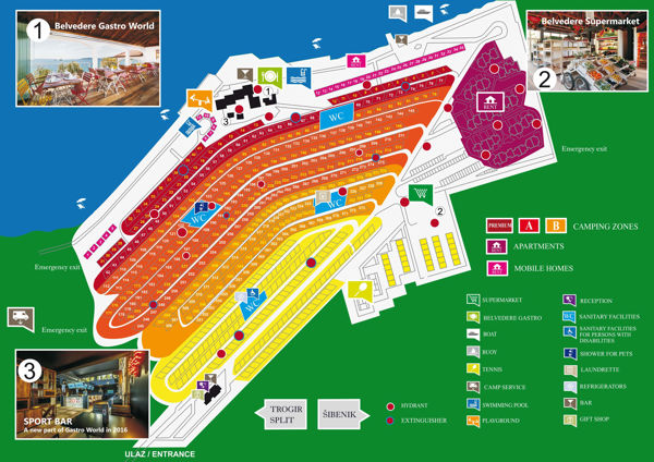 Map of Amadria Park Trogir
