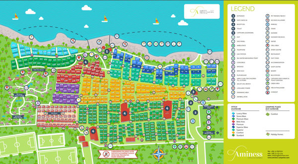Map of Aminess Maravea Camping Resort