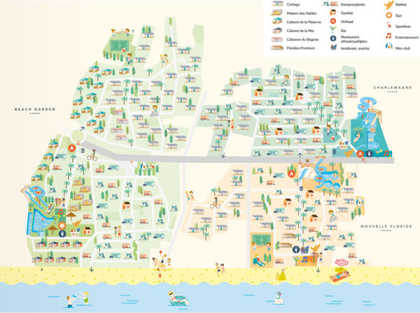 Map of Beach Garden