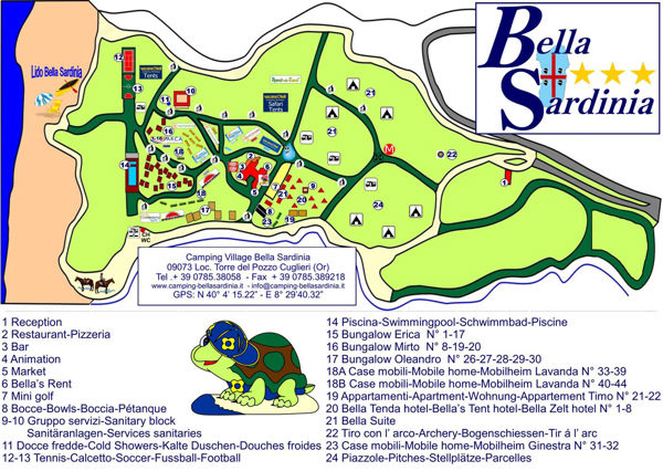 Map of Bella Sardinia