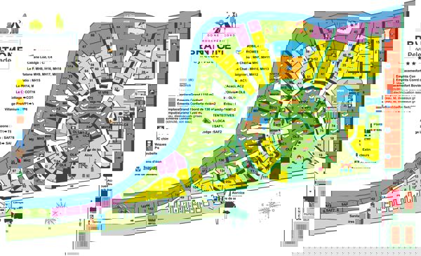 Map of Brantôme Peyrelevade