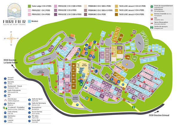 Map of Camping & Spa Miremer