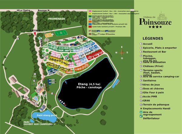 Map of Château de Poinsouze
