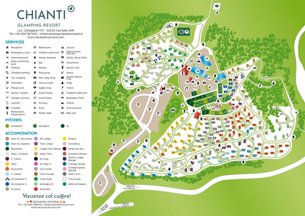 Map of Chianti Glamping Resort