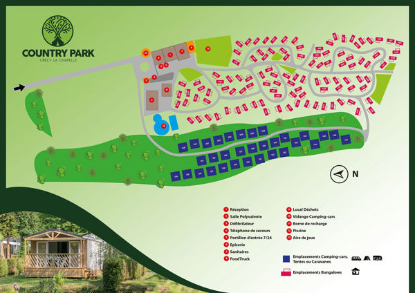 Map of Country Park Crécy La Chapelle
