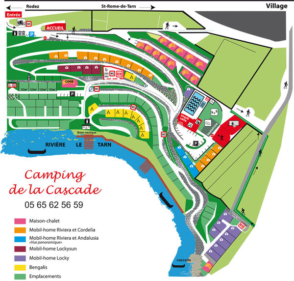 Map of De La Cascade (Aveyron)