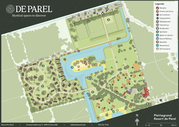 Map of De Parel van Horsterwold