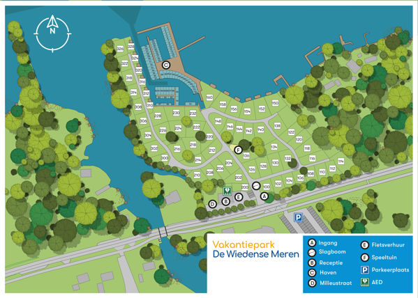 Map of De Wiedense Meren