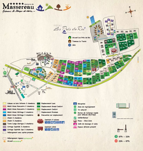 Map of Domaine de Massereau