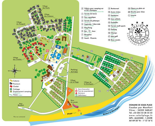 Map of Domaine de Soleil Plage