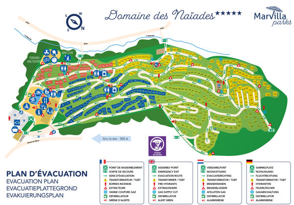 Map of Domaine des Naïades