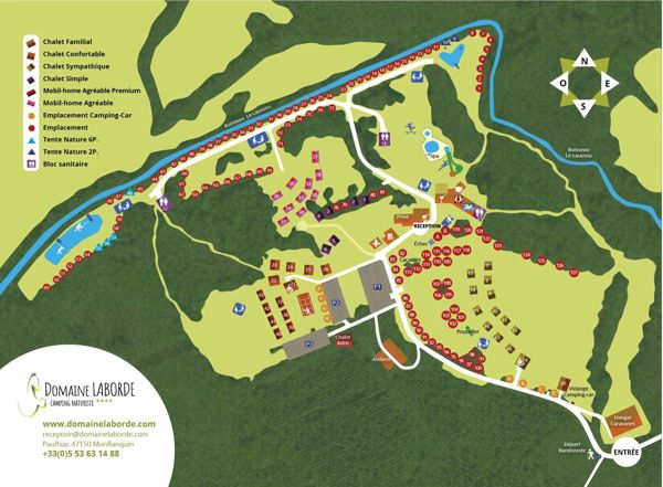 Map of Domaine Laborde FKK