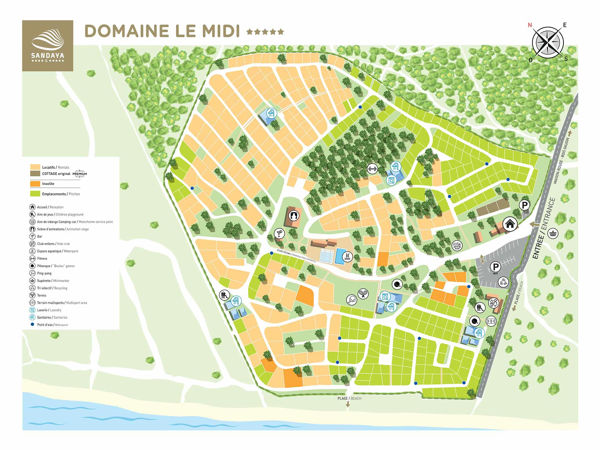 Map of Domaine le Midi
