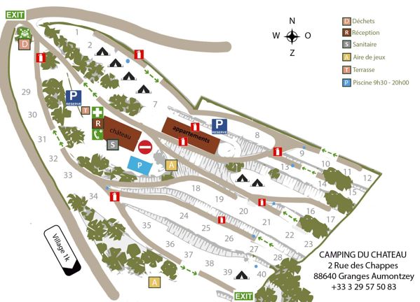 Map of Camping Du Château