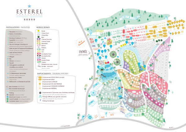 Map of Esterel