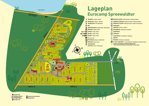 Map of EuroCamp Spreewaldtor