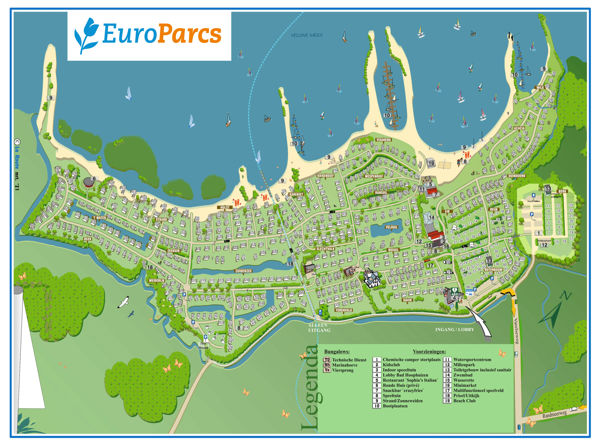 Map of EuroParcs Bad Hoophuizen