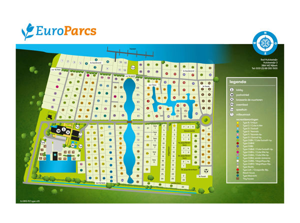 Map of EuroParcs Bad Hulckesteijn