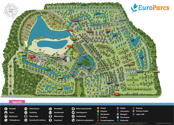 Map of EuroParcs De Zanding