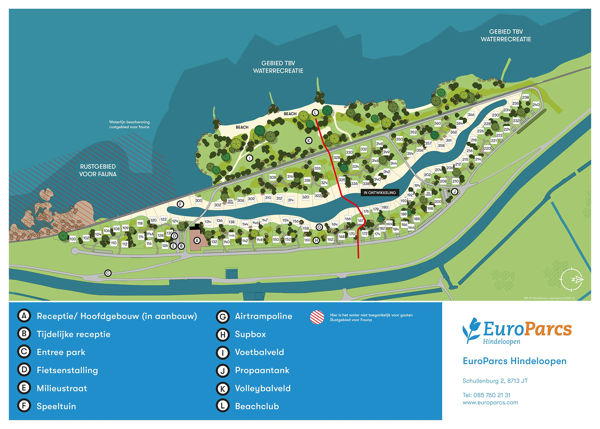 Map of EuroParcs Hindeloopen
