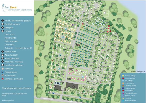 Map of EuroParcs Hoge Kempen