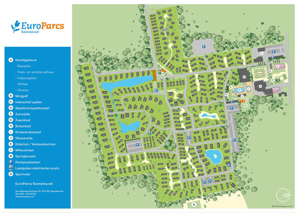 Map of EuroParcs Kaatsheuvel