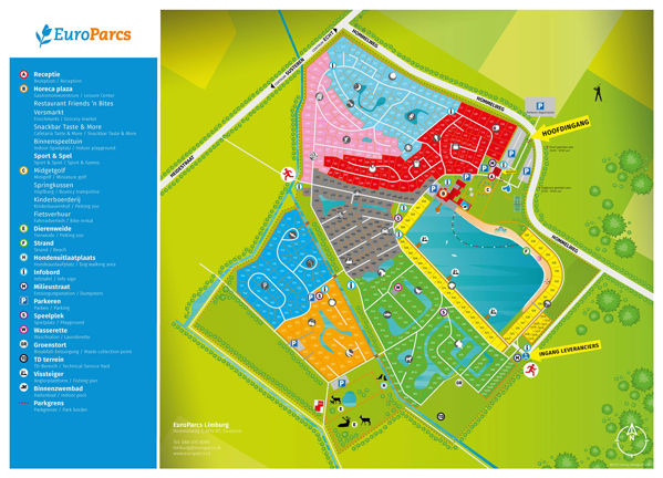Map of EuroParcs Limburg