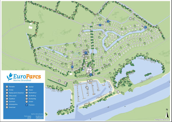 Map of EuroParcs Marina Strandbad