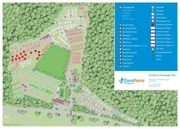 Map of EuroParcs Pressegger See