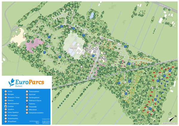 Map of EuroParcs Ruinen