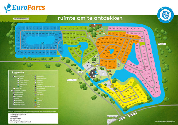Map of EuroParcs Spaarnwoude