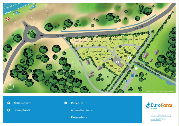 Map of EuroParcs Texel