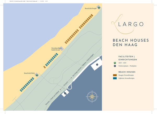 Map of Haagse Strandhuisjes