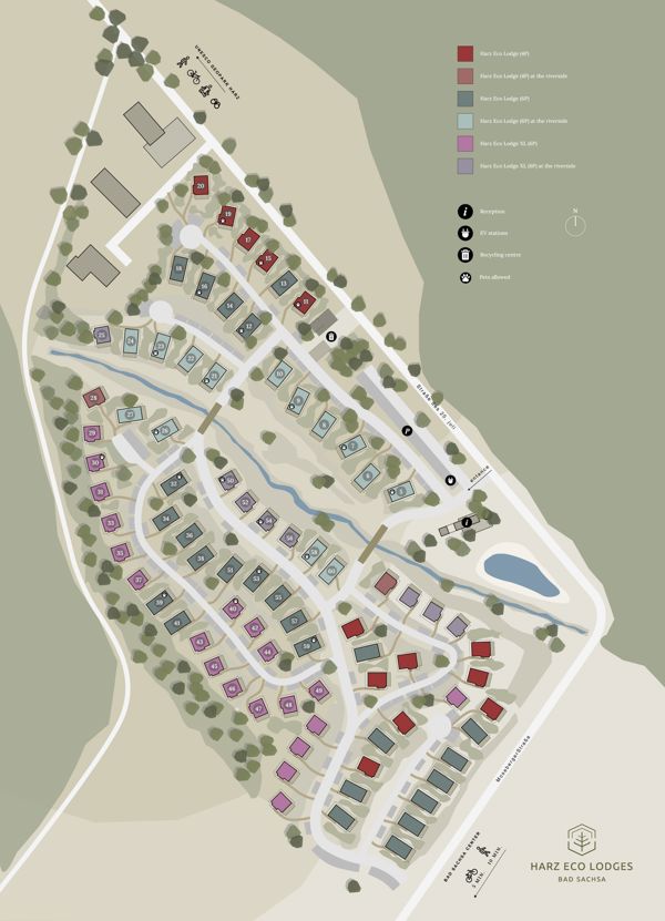 Map of Harz Eco Lodges