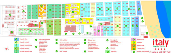 Map of Italy Camping Village